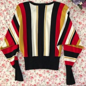 Forever 21 Sweaters - F21 retro stripe balloon sleeve sweater Forever 21 Sweaters - F21 retro stripe balloon sleeve sweater